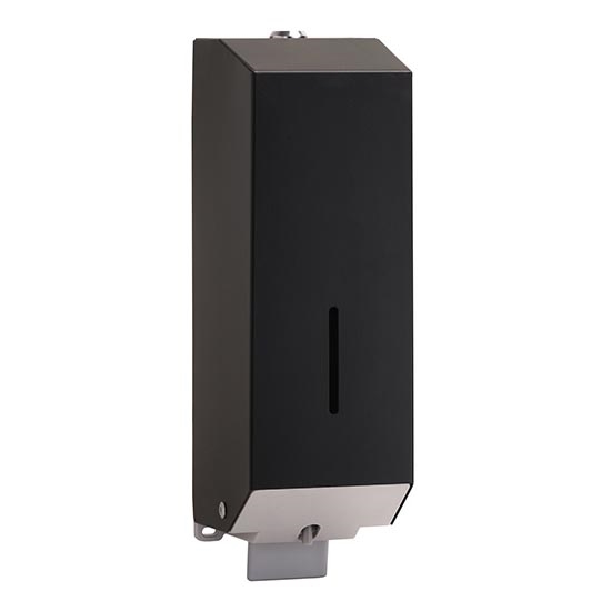 Zeepdispenser 10x32 cm roestvrij staal/zilver