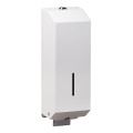 Zeepdispenser 10x32 cm RVS/wit
