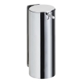Zeepdispenser 6,6x16,5 cm roestvrij staal/zilver