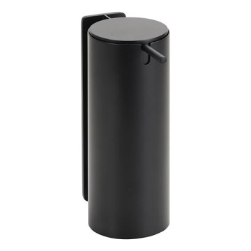 Zeepdispenser 6,6x16,5 cm roestvrij staal/zwart