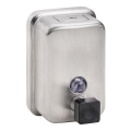Zeepdispenser 9,7x15 cm roestvrij staal/zilverkleurig