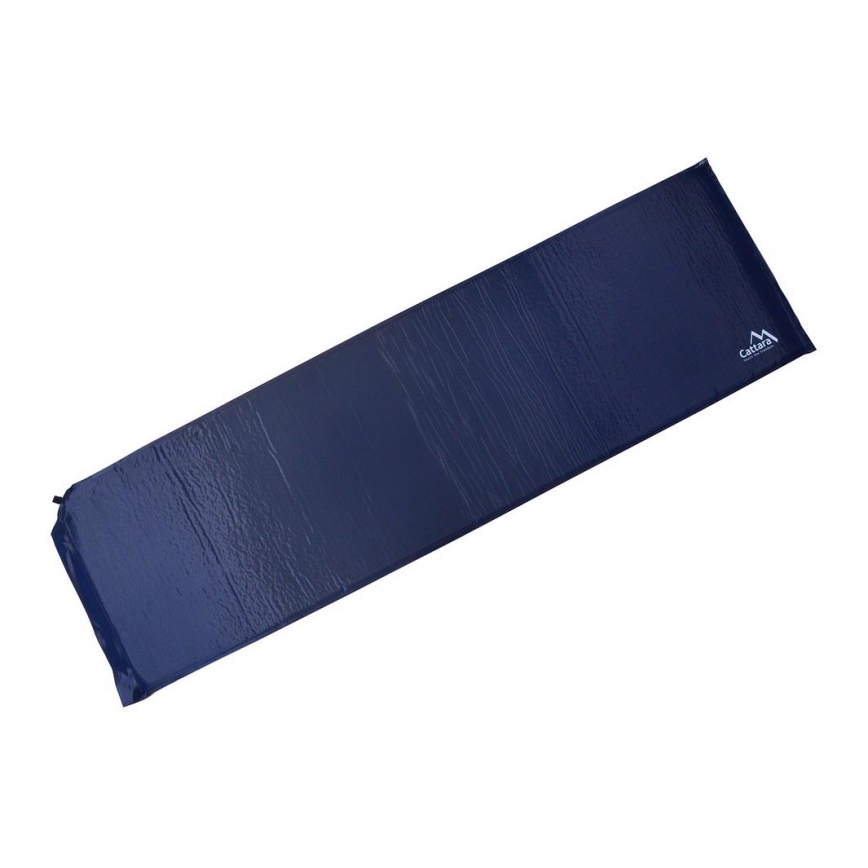 Zelf-opblazende campingmat blauw