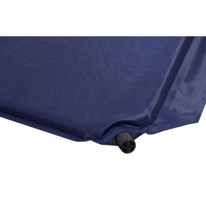 Zelf-opblazende campingmat blauw