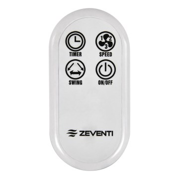 ZEVENTI - Afstandsbediening voor ventilatoren FREEZE wit