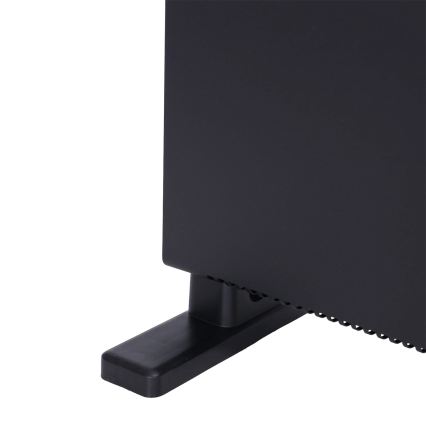 ZEVENTI - Elektrische directe verwarmer/convectorkachel met LCD-display 1250/2000W/230V zwart + afstandsbediening