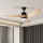 ZEVENTI - LED dimbare plafondventilator NATURITO LED/18W/230V 3000-6000K Wi-Fi Tuya zwart/eiken + afstandsbediening