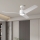 ZEVENTI - LED dimbare plafondventilator ORVIETO LED/18W/230V 3000-6000K Wi-Fi Tuya wit + afstandsbediening