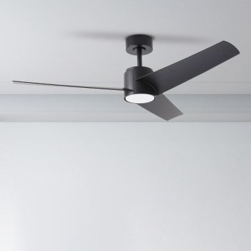 ZEVENTI - LED dimbare plafondventilator ORVIETO LED/18W/230V 3000-6000K Wi-Fi Tuya zwart + afstandsbediening