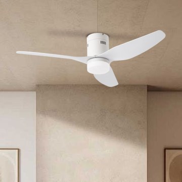 ZEVENTI - LED dimbare plafondventilator PADUA LED/18W/230V 3000-6000K Wi-Fi Tuya wit + afstandsbediening