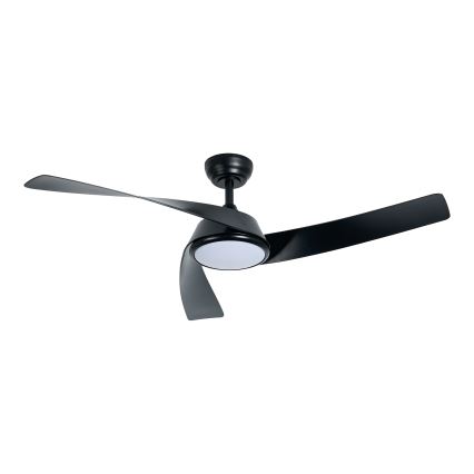 ZEVENTI - LED dimbare plafondventilator AERYS LED/24W/230V 3000/4000/6000K Wi-Fi Tuya zwart + afstandsbediening