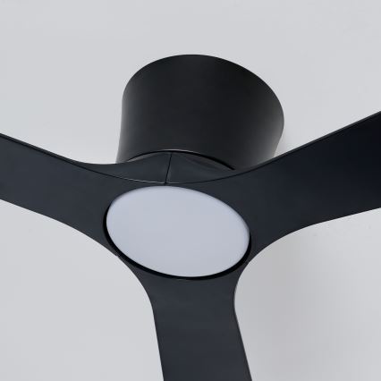ZEVENTI - LED dimbare plafondventilator AUREX LED/24W/230V 3000/4000/6000K Wi-Fi Tuya zwart + afstandsbediening