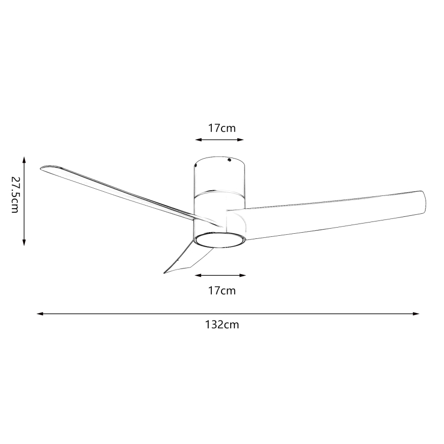 ZEVENTI - LED plafondventilator BARROSA LED/18W/230V 3000/4000/6000K Wi-Fi Tuya zwart + afstandsbediening