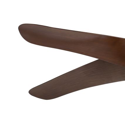 ZEVENTI - LED plafondventilator LUCCA LED/18W/230V 3000/4000/6000K Wi-Fi Tuya bruin + afstandsbediening