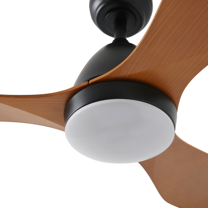 ZEVENTI - LED dimbare plafondventilator MURO LED/18W/230V 3000-6000K Wi-Fi Tuya zwart + afstandsbediening