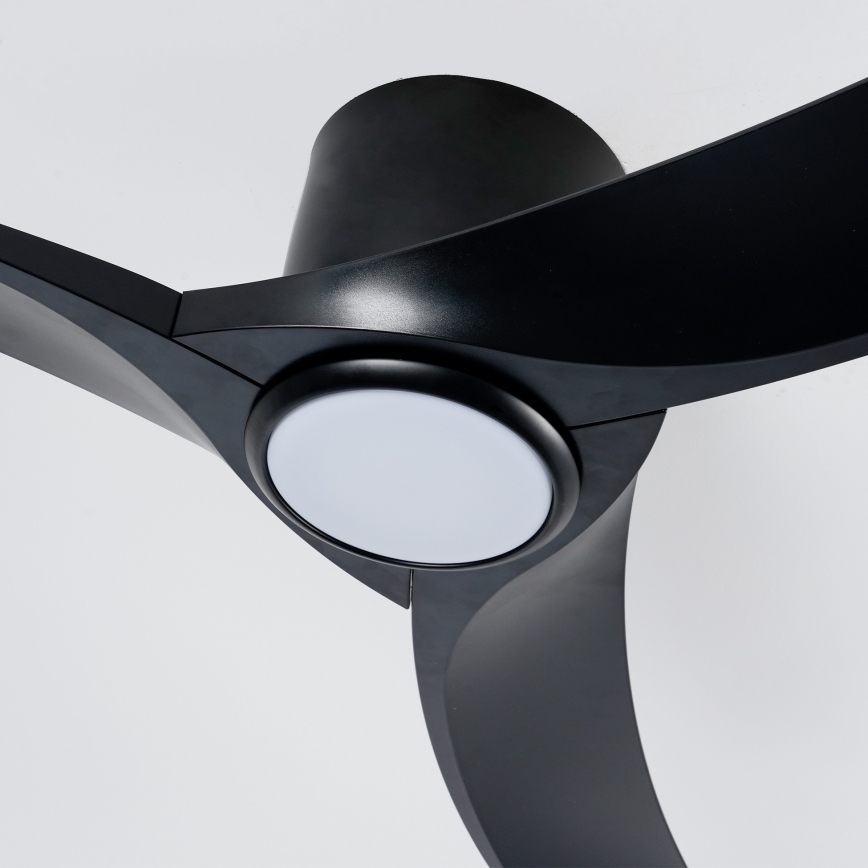 ZEVENTI - Dimbare LED-plafondventilator ORBITO LED/24W/230V 3000/4000/6000K Wi-Fi Tuya zwart + afstandsbediening