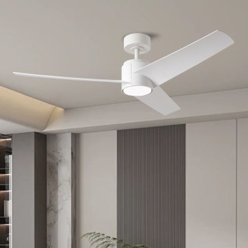 ZEVENTI - LED-plafondventilator ORVIETO LED/18W/230V 3000/4000/6000K Wi-Fi Tuya wit + afstandsbediening
