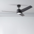 ZEVENTI - LED-plafondventilator ORVIETO LED/18W/230V 3000/4000/6000K Wi-Fi Tuya zwart + afstandsbediening