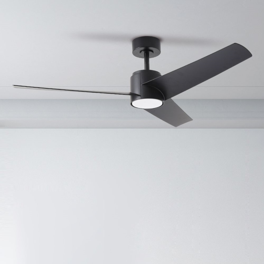ZEVENTI - LED Plafondventilator ORVIETO LED/18W/230V 3000-6000K Wi-Fi Tuya zwart + afstandsbediening