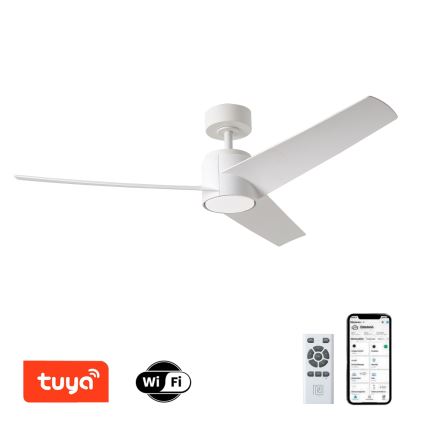 ZEVENTI - LED Plafondventilator ORVIETO LED/18W/230V 3000-6000K Wi-Fi Tuya wit + afstandsbediening