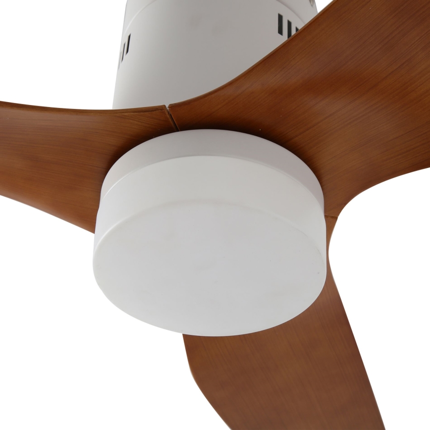 ZEVENTI - LED Plafondventilator PADUA LED/18W/230V 3000-6000K Wi-Fi Tuya wit/bruin + afstandsbediening