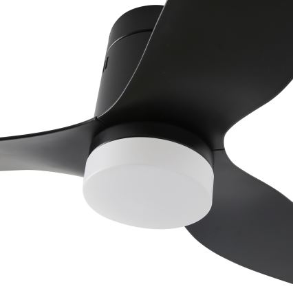 ZEVENTI - LED dimbare plafondventilator PADUA LED/18W/230V 3000-6000K Wi-Fi Tuya zwart + afstandsbediening