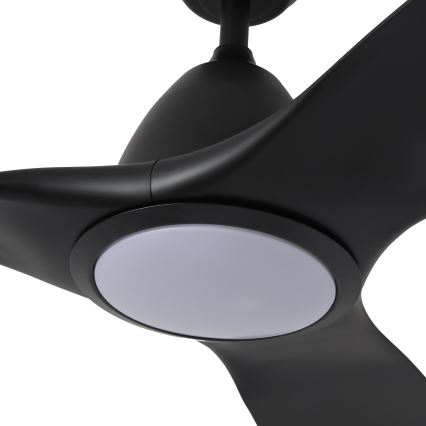 ZEVENTI - LED dimbare plafondventilator URBINO LED/20W/230V 3000-6000K Wi-Fi Tuya zwart + afstandsbediening