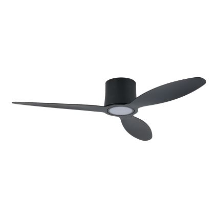 ZEVENTI - LED-dimbare plafondventilator VENTORA LED/24W/230V 3000/4000/6000K Wi-Fi Tuya zwart + afstandsbediening