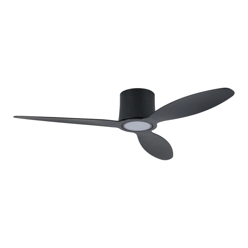 ZEVENTI - LED-dimbare plafondventilator VENTORA LED/24W/230V 3000/4000/6000K Wi-Fi Tuya zwart + afstandsbediening