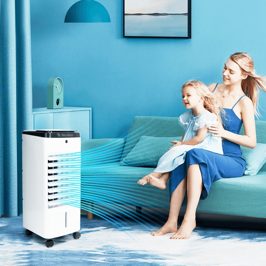 ZEVENTI - Luchtkoeler ARCTIC 60W/230V zwart/wit