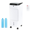 ZEVENTI - Luchtkoeler ARCTIC 60W/230V zwart/wit + afstandsbediening