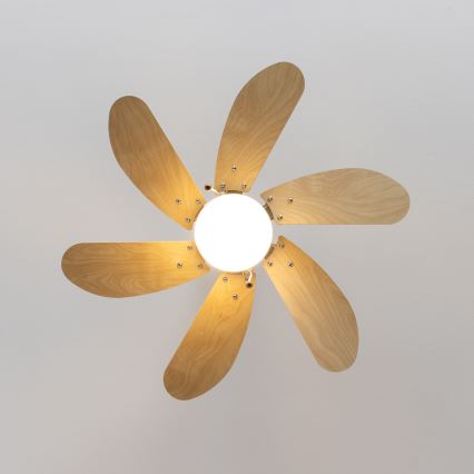 ZEVENTI - Plafondventilator FAMARA 1xE14/60W/230V beige