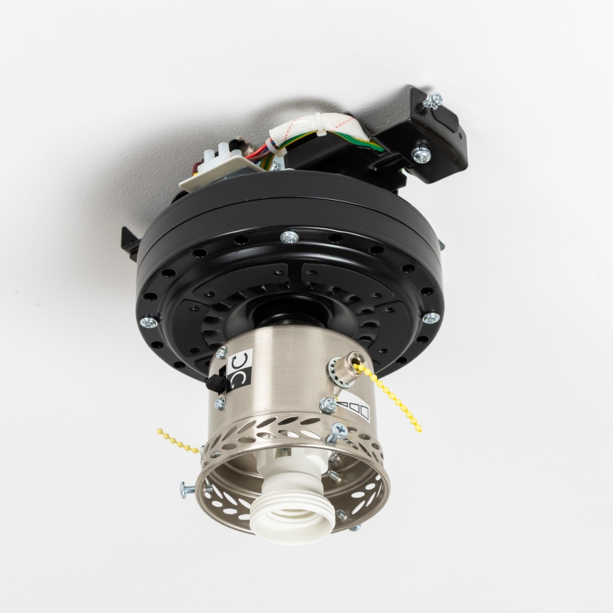 ZEVENTI - Plafondventilator GALDANA 1xE27/60W/230V grijs/wit