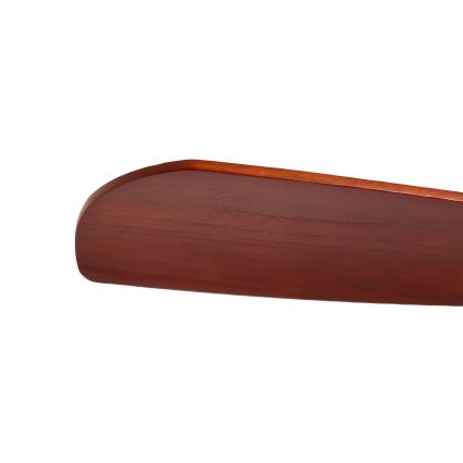 ZEVENTI - Plafondventilator LIONI Wi-Fi Tuya mat chroom/eiken + afstandsbediening