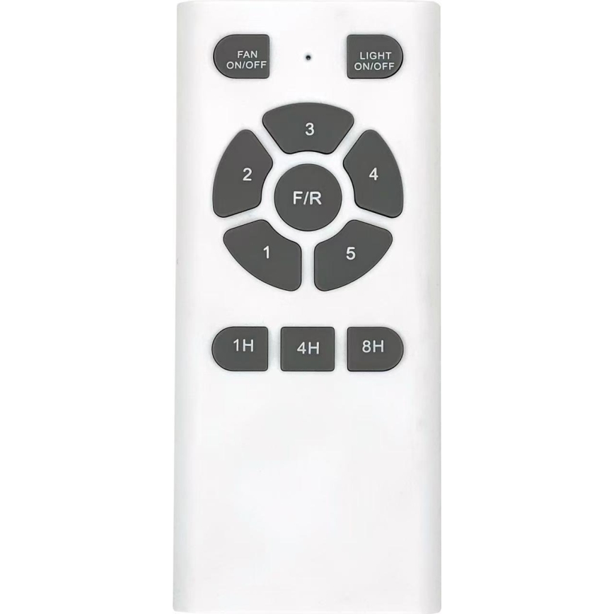 ZEVENTI - Plafondventilator SPELLO Wi-Fi Tuya mat chroom/eiken + afstandsbediening