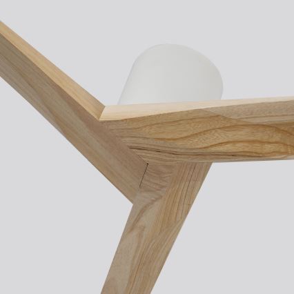 ZEVENTI - Plafondventilator VELLON Wi‑Fi Tuya wit/paulownia + afstandsbediening