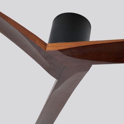 ZEVENTI - Plafondventilator VELLON Wi-Fi Tuya zwart/walnoot + afstandsbediening