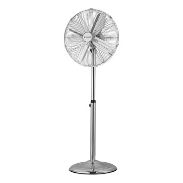 ZEVENTI - Staande ventilator FLOW 50 W/230 V 125 cm glanzend chroom