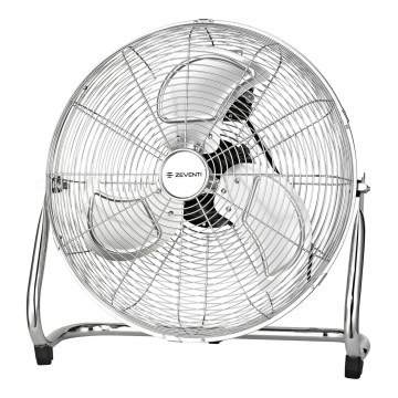 ZEVENTI - Vloerventilator FLOW 100W/230V Ø 54 cm glanzend chroom