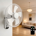 ZEVENTI - Wandventilator FANNY 45W/230V Ø 41 cm wit + afstandsbediening
