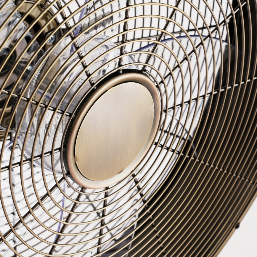 ZEVENTI - Wandventilator FANNY 50W/230V Ø 45 cm bronskleurig + afstandsbediening