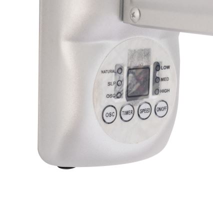 ZEVENTI - Wandventilator FANNY 50W/230V mat chroom + afstandsbediening