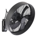 ZEVENTI - Wandventilator FANNY 50W/230V zwart + afstandsbediening