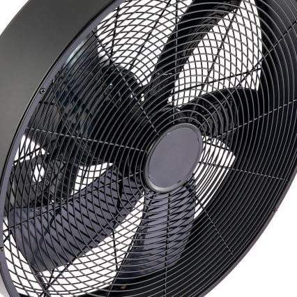 ZEVENTI - Wandventilator FANNY 50W/230V zwart + afstandsbediening