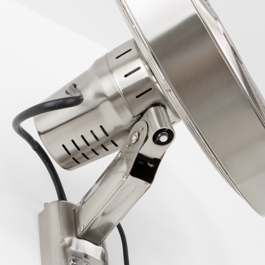 ZEVENTI - Wandventilator FREEZE 50W/230V diameter 40 cm mat chroom + afstandsbediening