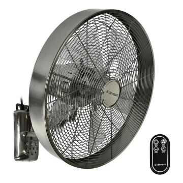 ZEVENTI - Wandventilator FREEZE 50W/230V diameter 40 cm mat chroom + afstandsbediening