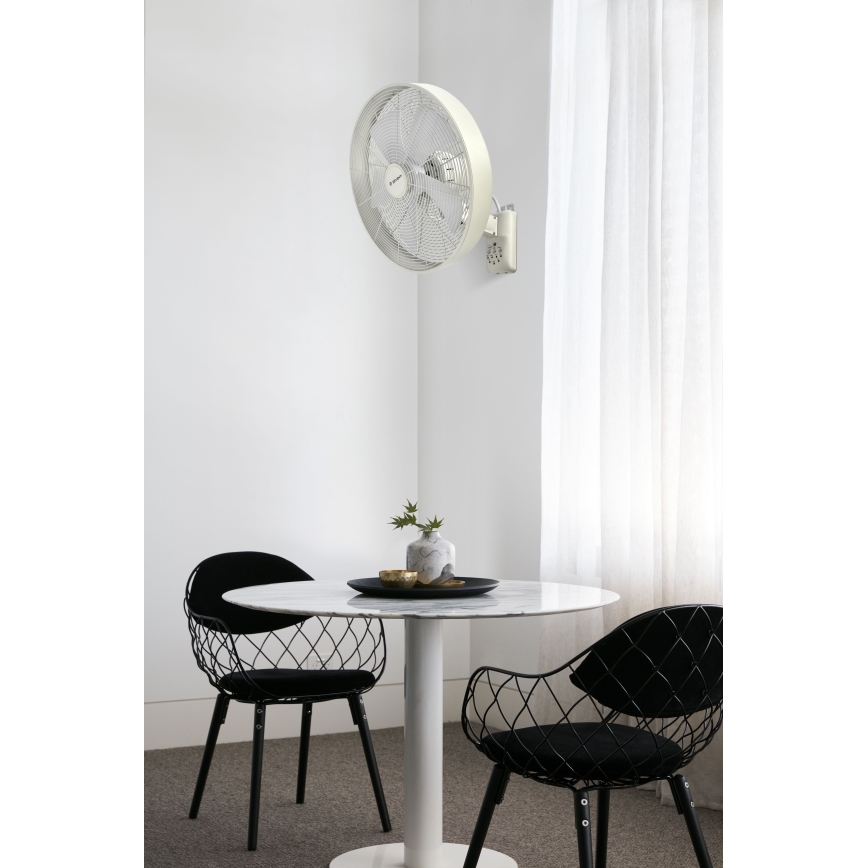 ZEVENTI - Wandventilator FREEZE 50W/230V diameter 40 cm wit + afstandsbediening