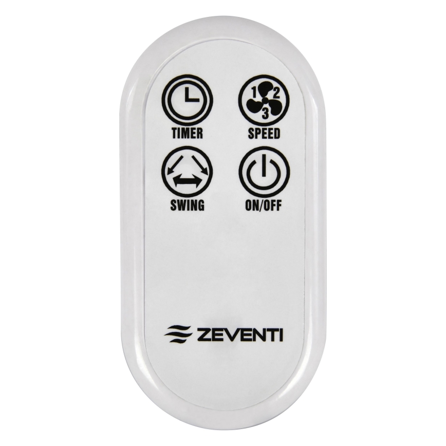 ZEVENTI - Wandventilator FREEZE 50W/230V diameter 40 cm wit + afstandsbediening
