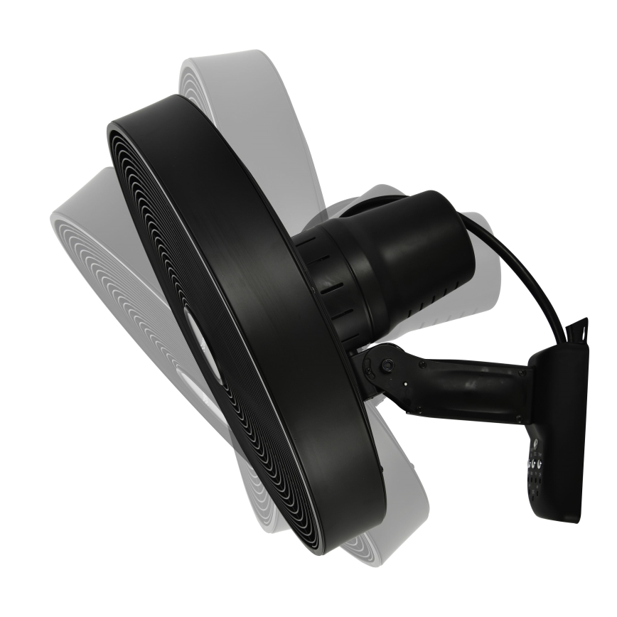 ZEVENTI - Wandventilator FREEZE 50W/230V diameter 40 cm zwart + afstandsbediening