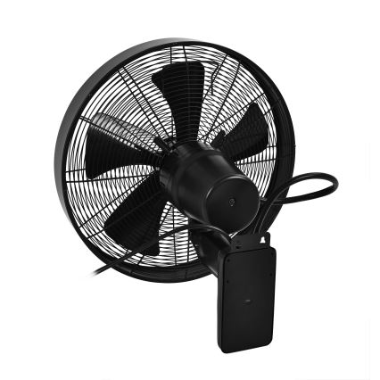 ZEVENTI - Wandventilator FREEZE 50W/230V diameter 40 cm zwart + afstandsbediening