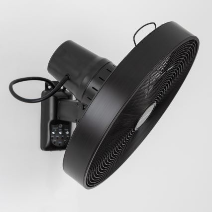 ZEVENTI - Wandventilator FREEZE 50W/230V diameter 40 cm zwart + afstandsbediening
